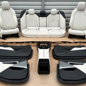 BMW 5 Series G60 Complete Interior Seats – Sport Veganza Smoke White