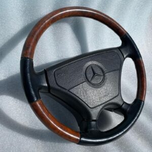 Original AMG Sportline Steering Wheel 390mm – Burl Wood Leather Authentic
