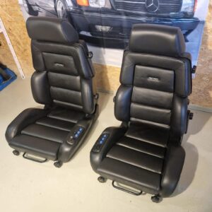 Original Recaro Classic C81 Seats – Black Leather