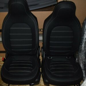Smart Fortwo / Forfour 453 – Driver & Passenger Seats | Black with White Stitching | Premium Interior