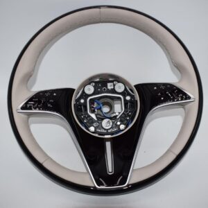 Genuine Mercedes wood steering wheel, heated, for W223 S-Class