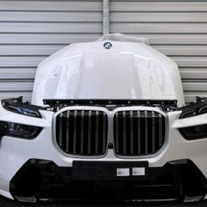 BMW X7 G07 LCI Front Bumper Hood LED Fenders Radiator Set – A96 Mineral White