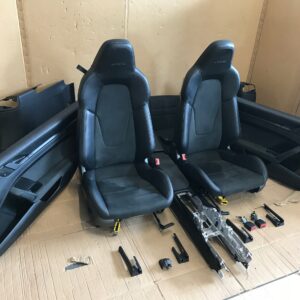 Porsche 911 992 GTS Seats – Black Leather & Alcantara, GTS Logo, With Door Cards, OEM