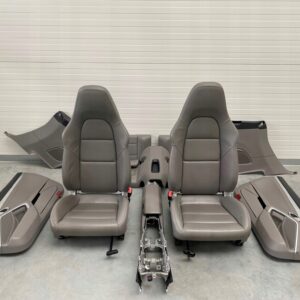 Porsche 911 991 Carrera Interior – Platingrau Platinum Grey Leather, Complete OEM Set