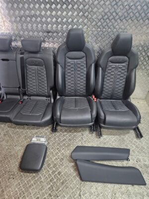 Genuine OEM Audi Q8 RSQ8 RS Recaro S-Line interior set black leather honeycomb